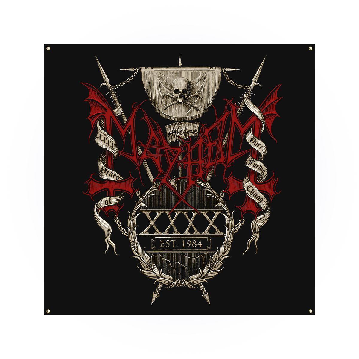 Mayhem (40th Anni. Logo) Flag