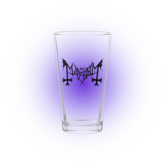 Mayhem (Logo) Pint Glass