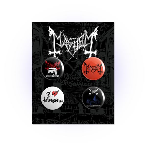 Mayhem Design Mayhem (4 Design) Button Set – Mayhem EU/UK Store